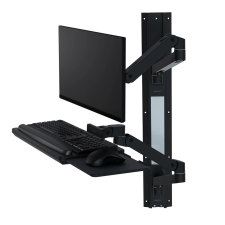 Ergotron LX Pro Fali tartó billentyűzethez monitorhoz fekete tv állvány és fali konzol