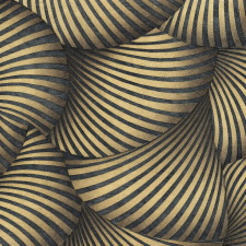 Erismann Fekete, arany art deco tapéta – modern, elegáns mintával tapéta, díszléc és más dekoráció