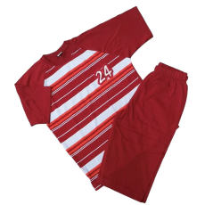 Erkan Nyári pizsama bermudával 140-146 - Bordó "24" (KIÁRUSÍTÁS)