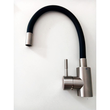 Ermetiq Inox Álló mosogató csaptelep flexibilis kifolyócsővel - fekete (ER-XY208N) csaptelep