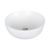  EROS RAISE - PULTRA ültethető - Top Counter - porcelán mosdó - MATT FEHÉR - O - Ø 41 cm