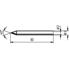 Ersa pákahegy, forrasztóhegy 012 BD ceruza formájú hegy (0012BD/SB) forrasztási tartozék