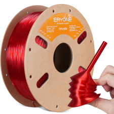 Eryone TPU 90A filament - Transparent Red (1.75mm - 1kg) nyomtató kellék