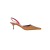 Escada Slingback Női Cipő - Barna - Krokodilbőr Mintázat