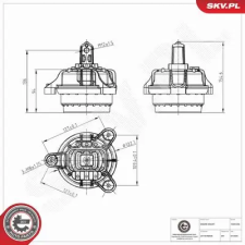 ESEN SKV felfüggesztés, motor 75SKV355 autóalkatrész