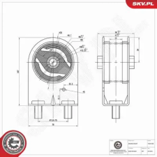 ESEN SKV felfüggesztés, motor 75SKV382 autóalkatrész