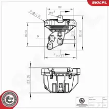 ESEN SKV felfüggesztés, motor 75SKV421 autóalkatrész