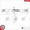 ESEN SKV hajtótengely 76SKV038