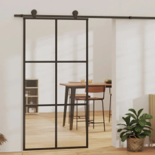 ESG üveg és alumínium tolóajtó fémszerelvény-szettel 102x205 cm építőanyag