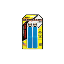 ESI Grips Fit SG vízálló szilikon szivacs markolat, 132x30-32 mm, világoskék kerékpár kormány