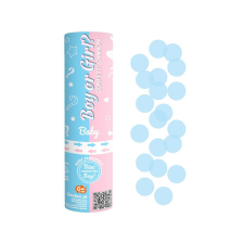Esküvő Boy or Girl konfetti kilövő 15 cm kék konfettivel party kellék