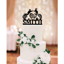  Esküvői tortadísz búvár – névre szóló dekorációs kellék
