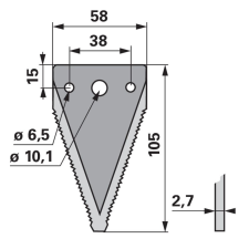 ESM Kaszapange ESM 443440241 - 105 mm autóalkatrész