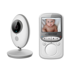 Esperanza EHM003 Juan Baby monitor, 2,4" LCD kijelzővel, fehér-szürke bébiőr