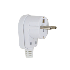 Esperanza ELK308W Földelt dugvilla oldalsó kábelvezetéssel - Fehér (ELK308W) kábel és adapter