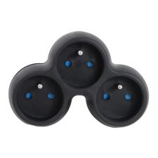 Esperanza ELK313K Hálózati Dugalj 3 aljzatos elosztó - Fekete (ELK313K) hosszabbító, elosztó