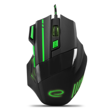 Esperanza MX201 WOLF USB gamer egér fekete/zöld egér