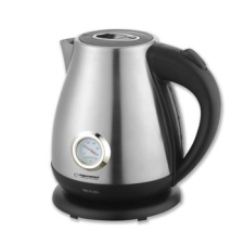 Esperanza Thames elektromos vízforraló hőmérséklet jelzővel 1,7L, inox vízforraló és teáskanna