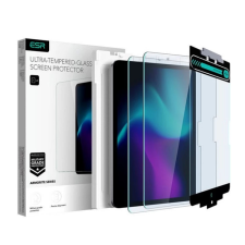 ESR ARMORITE képernyővédő üveg 2db (2.5D, 9H + segédkeret) ÁTLÁTSZÓ mobiltelefon kellék
