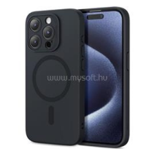 ESR CLOUD HALOLOCK szilikon telefonvédő (matt, ütésállóság, kameravédő, MagSafe) FEKETE (GP-28907) tok és táska