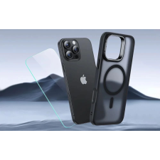 ESR Hybrid HaloLock hátlaptok kitámasztóval + képernyővédő Apple iPhone 16 Pro fekete tok és táska