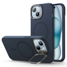 ESR iPhone 15 Plus tok – ESR Cloud Soft HaloLock kitámasztó – sötétkék tok és táska