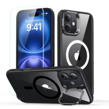 ESR IPhone 16 Plus tok + fólia - ESR Classic Hybrid HaloLock Kickstand - átlátszó fekete tok és táska