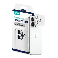 ESR kameravédő üveg 3db (lekerekített szél, extra ütésálló, extra karcálló, tokbarát, 9H, csak lencse) FEKETE mobiltelefon kellék