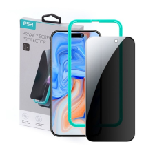 ESR Privacy Apple iPhone 15 Edzett üveg kijelzővédő + segédkeret - Fekete (GP-149599) mobiltelefon kellék