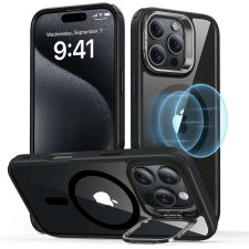 ESR Tok iPhone 16 Pro készülékhez - ESR Classic Hybrid HaloLock Kickstand - átlátszó fekete tok és táska