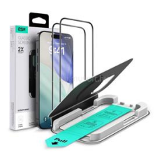ESR ULTRAFIT képernyővédő üveg 2db (2.5D, 9H + segédkeret) ÁTLÁTSZÓ (GP-174897) mobiltelefon kellék