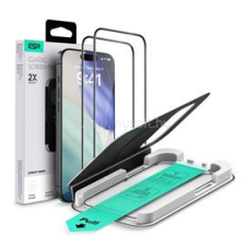 ESR ULTRAFIT képernyővédő üveg 2db (2.5D, 9H + segédkeret) ÁTLÁTSZÓ (GP-174899) mobiltelefon kellék
