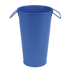 Esschert Design Fém váza, 3,2 literes, sötétkék, 26 cm kerti tárolás