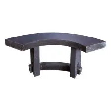 Esschert Design Gránit pad, fekete, 113 cm kerti bútor
