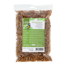 Esschert Design Szárított lisztkukac, madár és sünieleség, 4 évszakos, 125 g madáreledel