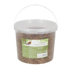 Esschert Design Szárított vegyes lisztkukac madáreleség vödörben, 0,7 kg madáreledel
