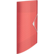 ESSELTE Colour Breeze A4-es háromrétegű, rugalmas pánttal, átlátszó korall színű mappa