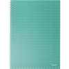 ESSELTE ColourBreeze A4 kockás zöld spirálfüzet (628477)
