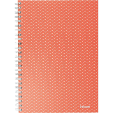 ESSELTE colourbreeze a5 kockás korall spirálfüzet 628468 füzet