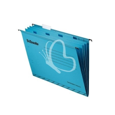 ESSELTE Függőmappa, újrahasznosított karton, A4, elválasztólapokkal, ESSELTE &quot;Classic&quot;, kék kreatív papír