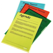 ESSELTE Genotherm 'L' A4, 150 micron víztiszta felület Esselte Luxus sárga lefűző