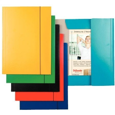 ESSELTE Gumis mappa, 15 mm, karton, A4, ESSELTE "Economy", sárga mappa