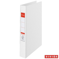 ESSELTE Gyűrűs könyv, 2 gyűrű, 42 mm, A4, PP/PP, Esselte Standard, Vivida fehér (14449) gyűrűskönyv