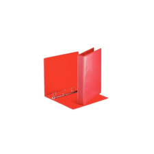 ESSELTE Gyűrűskönyv panorámás 4 gyűrű D alakú 5 cm A4 PP ESSELTE piros gyűrűskönyv
