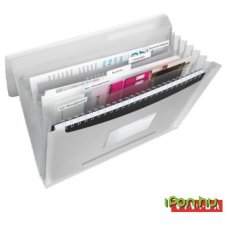 ESSELTE Harmonika mappa A4 PP 6 rekeszes Vivida fehér mappa