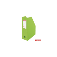 ESSELTE Iratpapucs, PVC/karton, 100 mm, összehajtható, ESSELTE, Vivida zöld irattartó