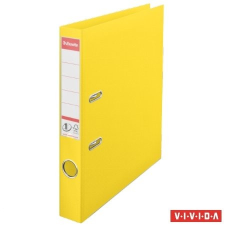 ESSELTE Iratrendező, 50 mm, A4, PP/PP, élvédő sínnel, Esselte Standard, Vivida sárga (624074) gyűrűskönyv