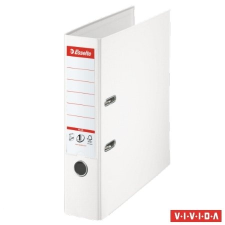 ESSELTE Iratrendező, 80 mm, A4, PP/PP, élvédő sínnel,  "Standard Plus",  Vivida fehér irattartó