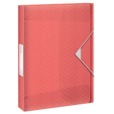 Esselte Kft. Esselte Colour Breeze PP Jumbo gumis mappa, 25mm gerinc, korall mappa