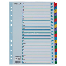 ESSELTE Regiszter, karton, A4, A-Z, ESSELTE &quot;Mylar&quot; regiszter és tartozékai